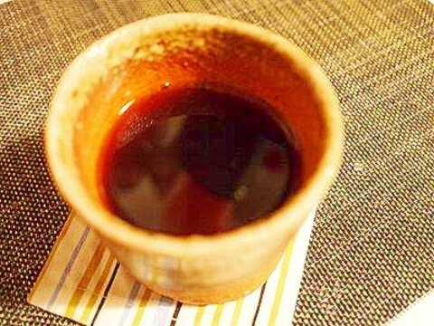 ナッツが止まらない！　梅酒コーヒー♪